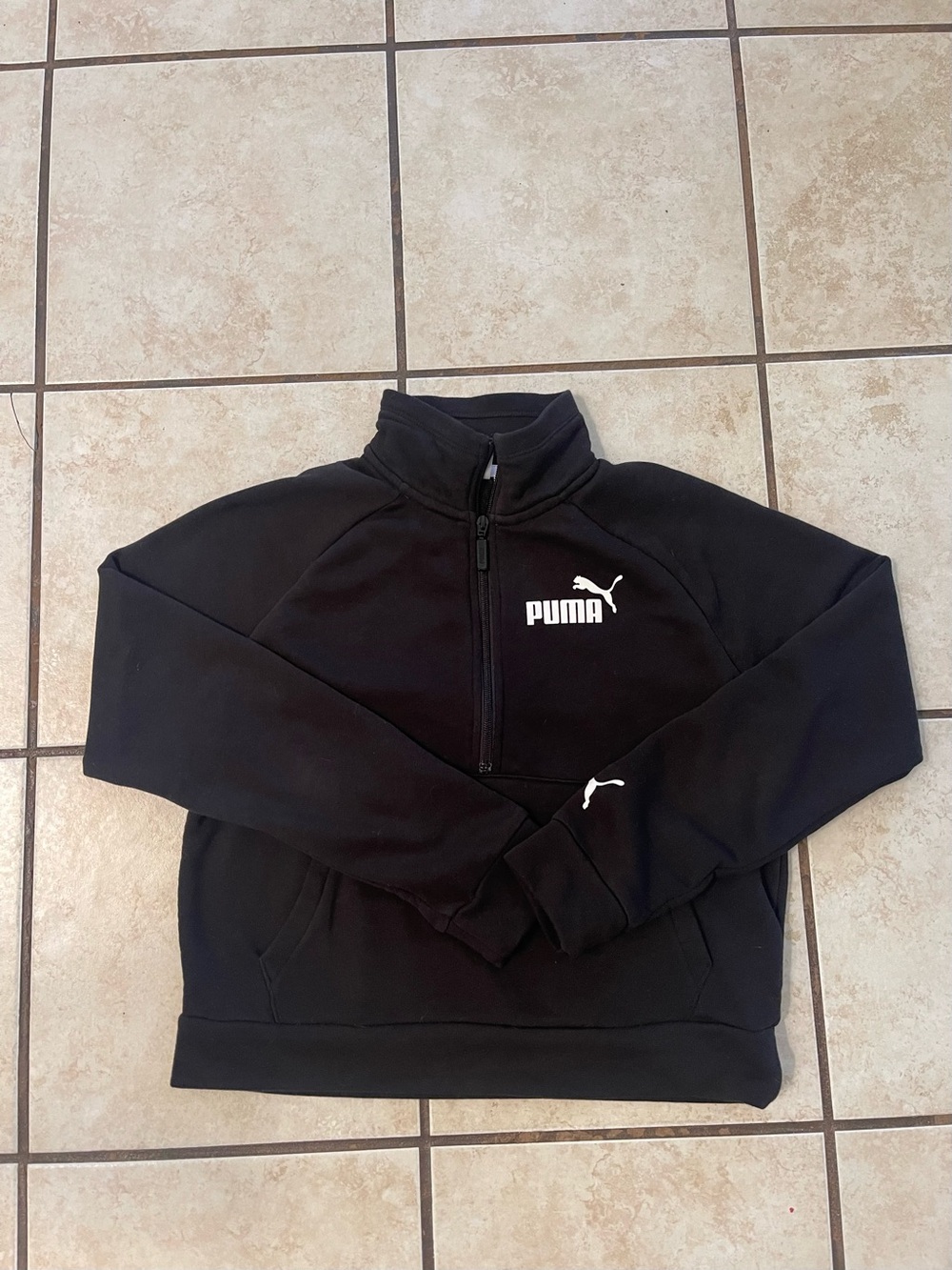 Puma Women’s Black Half-Zip Sweatshirt